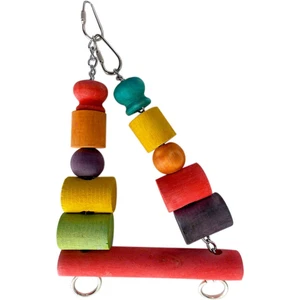 Zincirli Tahta Kuş Salıncaği 25 Cm