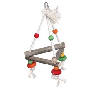 İpli Ahşap Kuş Oyuncağı 26 cm