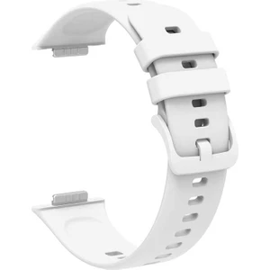Huawei Watch Fit 2 Uyumlu Yüksek Kalite Yumuşak Pürüzsüz Silikon Kordon Kayış Beyaz