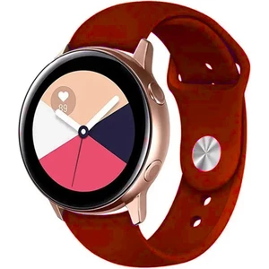 Samsung Gear S3 Frontier Uyumlu Klasik Kordon - Bordo