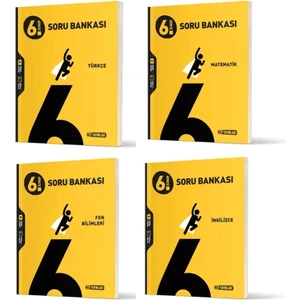 Hız Yayınları 6. Sınıf Türkçe - Matematik - Fen Bilimleri ve İngilizce Soru Bankaları 4 Kitap