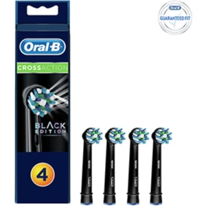 Oral B Şarjlı Diş Fırçası Yedek Başlığı Cross Action Siyah 4'lü Black