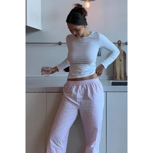 Beyaz Basic Slim Kadın Body MG1994