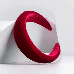 Als Accessories Kadife  Dolgulu Düz Saç Taçı