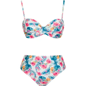 Sailor Moda Dönmeli Yüksek Bel Bikini Takım