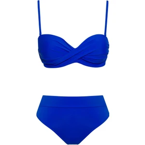 Sailor Moda Dönmeli Yüksek Bel Bikini Takım