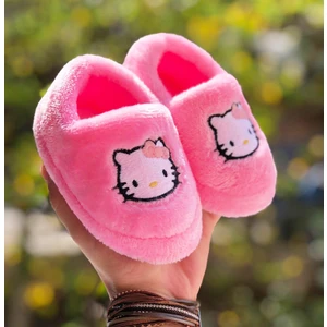 Mychild Hellokity Figürlü Kız Çocuk Panduf ,kaydırmaz Taban  Ev Ayakkabısı , Anaokulu Kreş Ayakkabısı