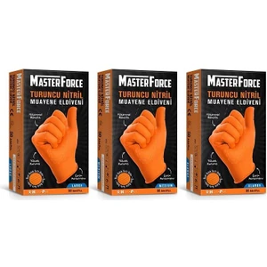 Haspet Turuncu Masterforce Nitril Eldiven