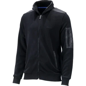 Erkek Standart Fit Kol Cepli Fermuarlı Siyah Sweatshirt