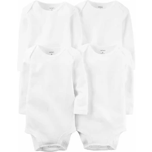Bebek 4'lü Beyaz Body - LS Uzun Kollu Beyaz