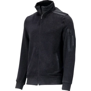 Erkek Standart Fit Kol Cepli Fermuarlı Füme Sweatshirt