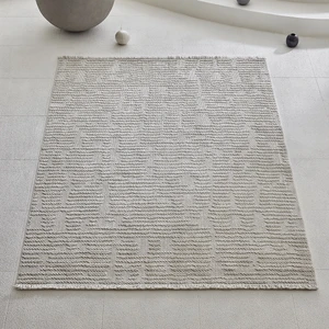 Enza Home Verla Code Modern Tasarım Özel Dokuma Halı - Beyaz