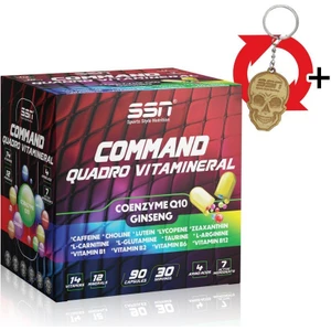 SSN Sports Style Nutrition Ssn Command Quadro Vitamineral Coenzym Q10 Ginseng C Vitamini Multivitamin 90 Kapsül