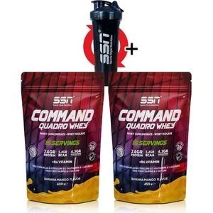 SSN Sports Style Nutrition Ssn Command Quadro Whey 30 gr x 30 Sachets 900 gr Muz Mango