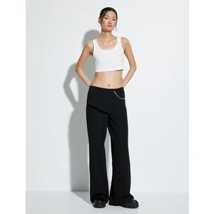 Crop Atlet Kalın Askılı U Yaka Fitilli