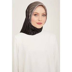 Klasik Desenli Twill İpek Eşarp 24Ya9150 4 88
