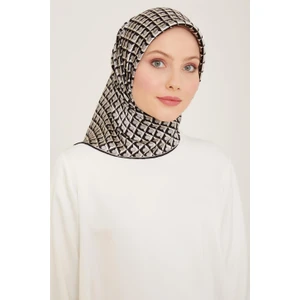 Geometrik Desenli Twill İpek Eşarp 24Ya9109 53 84