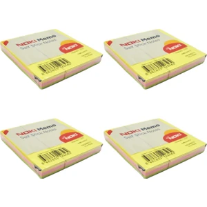 Memo Stick Notes 75X75 mm Küp Neon Yapışkanlı Not Kağıdı 100 Yaprak 4 Adet 12042
