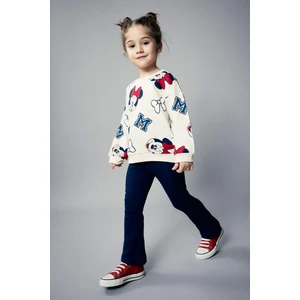 Kız Bebek Disney Mickey & Minnie Sweatshirt Tayt 2'li Takım C0776A524SP