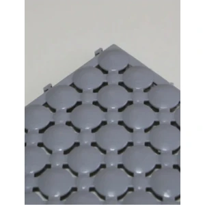 Balban Ticaret 10 Adet 33X33X1,5 cm Ortopedik Plastik Yer Karosu, Geçkili Paspas, Islak Zemin Izgarası, Gri