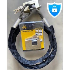 Motorsiklet 2 Metre 10 mm Kesilmez Çelik Halat Motorsiklet Bağlama Halat Motosiklet Zincir Kılıflı