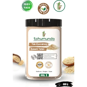 %100 Susam Tahini / %100 Sesame Tahini [660 g] (Katkısız, Tek Kavrulmuş, Taze Çekim]