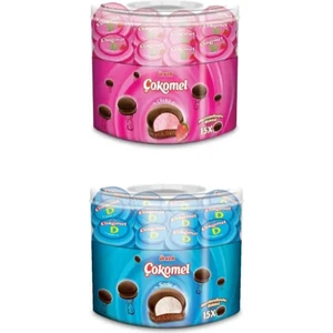 Çokomel 12 gr x 15 Adet Çilekli + Sade 2 Li Set