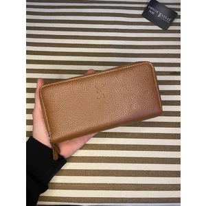 Sanat Leather SL-2155 Çift Fermuarlı 16 Adet Kart Giriş Bölmeli  Deri Unisex Cüzdan Sanat Leather