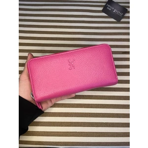 Sanat Leather SL-2155 Çift Fermuarlı 16 Adet Kart Giriş Bölmeli  Deri Unisex Cüzdan Sanat Leather