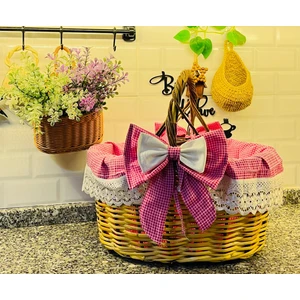 Piknik Sepeti Örtülü El Örgüsü