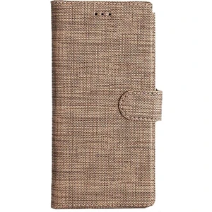 iPhone Xs Max Kapaklı Cüzdanlı Kart Bölmeli Kumaş Desenli Kılıf