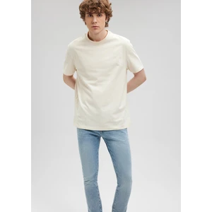 Bisiklet Yaka Bej Basic Tişört 066249-70072