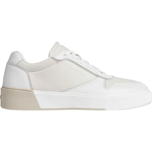Calvin Klein Beyaz - Krem Erkek Sneaker Low Top Lace Up W/ Stıtch