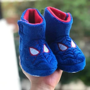 Mychild Spiderman Figürlü Çocuk Panduf ,ev Ayakkabısı , Kaydırmaz Taban Panduf , Anaokulu Kreş Ayakkabısı,warm