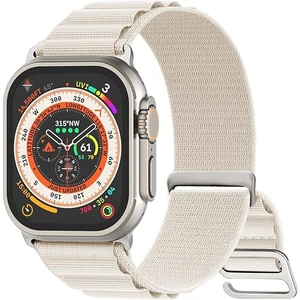 Apple Watch Uyumlu 38MM 40MM 41MM 1/2/3/4/5/6/se/7/8/9ultra Mountain Kordon Beyaz