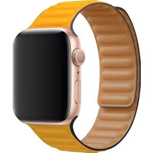 Apple Watch Uyumlu 42MM 44MM 45MM 49MM 1/2/3/4/5/6/se/7/8/9ultra Loop Kordon Sarı