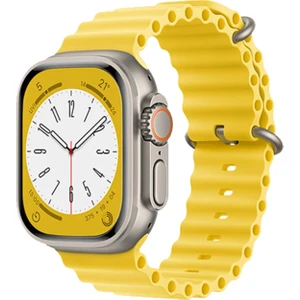 Apple Watch Uyumlu 44MM 1/2/3/4/5/6/se/7/8/9ultra Ocean Kordon Kordon Sarı