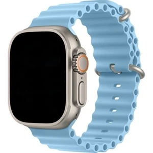 Apple Watch Uyumlu 41 mm 1/2/3/4/5/6/se/7/8/9ultra Ocean Kordon Kordon Açık Mavi
