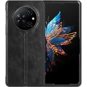 Tecno Phantom V Fold Deri Desenli Plastik Koruma KILIF-AL4225