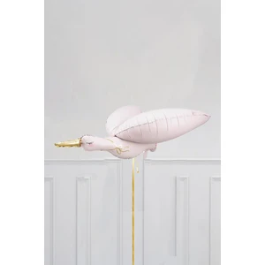 Leylek Folyo Balon 66x50 cm Pembe Renkli Doğum Günü Süsleri İçin