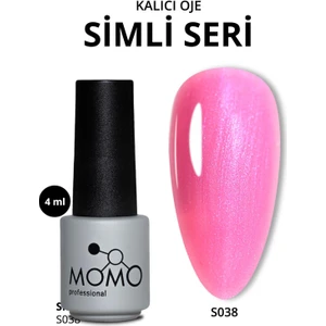 Kalıcı Oje S038, Mavi Sedefli Şeker Pembe, 4 ml