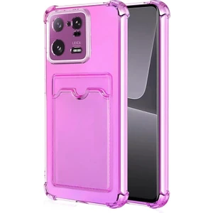 Xiaomi Mi 13 Pro Card Slot Shock Kılıf Pembe