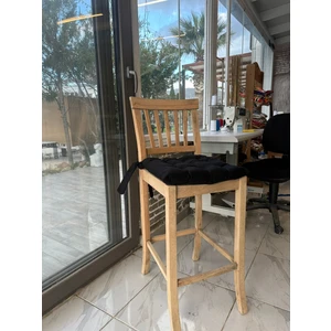 Karam Home Dekoratif Pofidik 4'lü Siyah Sandalye Minderi