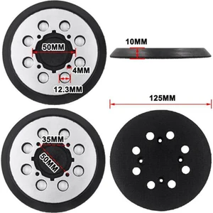 Inç 125MM 8 Delikli Cırt Cırtlı Zımpara Tabanlığı Zımparalama Diski Için Zımpara Tabanlığı Tip 1 Için, DWE6421K DWE6423 (Yurt Dışından)