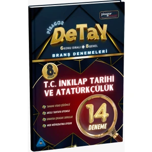 Zeka Küpü Yayınları 8. Sınıf Pisagor Detay 14'lü T.C. İnkılap Tarihi ve Atatürkçülük Branş Denemeleri