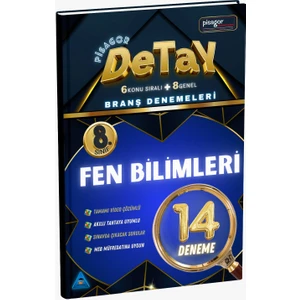Zeka Küpü Yayınları 8. Sınıf Pisagor Detay 14'lü Fen Bilimleri Branş Denemeleri