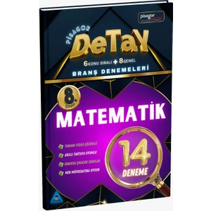 Zeka Küpü Yayınları 8. Sınıf Pisagor Detay 14'lü Matematik Branş Denemeleri