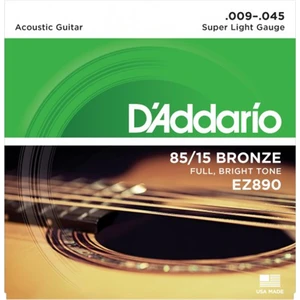 DADDARIO AKUSTİK GİTAR TEL SETİ, 85/15 BRONZE, SUPER LIGHT