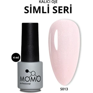 Kalıcı Oje S013, Simli Uçuk Pembe, 4 ml