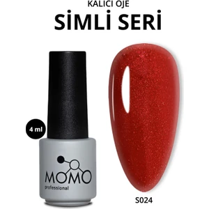 Kalıcı Oje S024, Simli Bayrak Kırmızısı, 4 ml